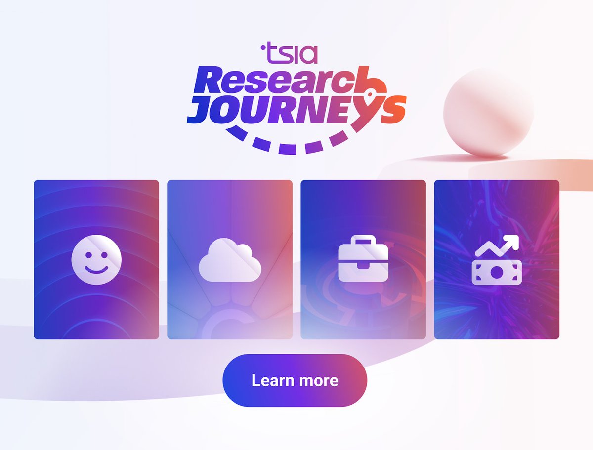 Ready to elevate your business strategies? TSIA just launched four new Research Journeys tackling critical topics! Learn more: bit.ly/blogresearchjo… #TSIA #Research #Growth #TSIAResearchJourneys