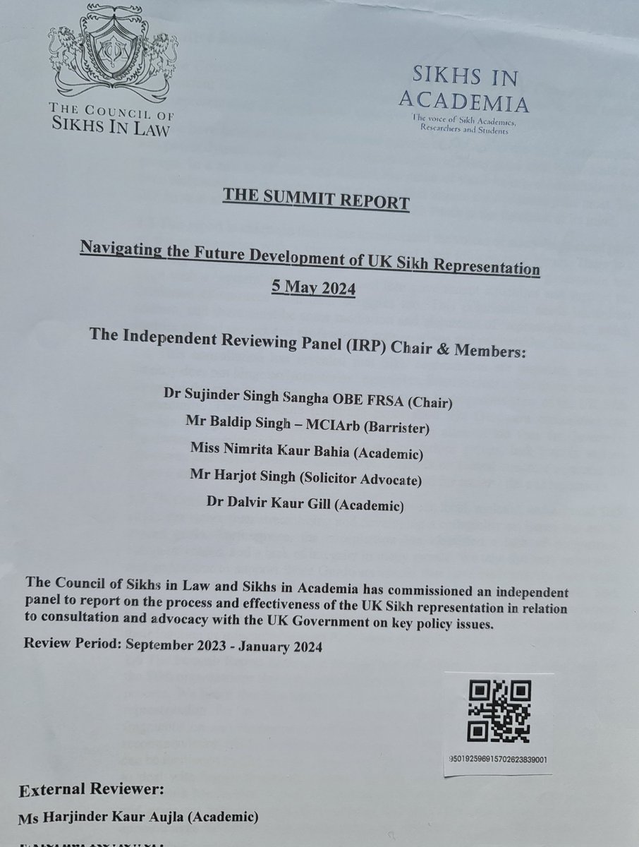 The Summit Report - Navigating the Future Development of UK Sikh Representation - Laying Foundation for Younger and Future Generations of Sikhs. As by 2050s, around 95% of #Sikhs here will be #UK born and raised... @SGPCAmritsar @officialdsgmc #Punjab #Punjabi #India #Diaspora