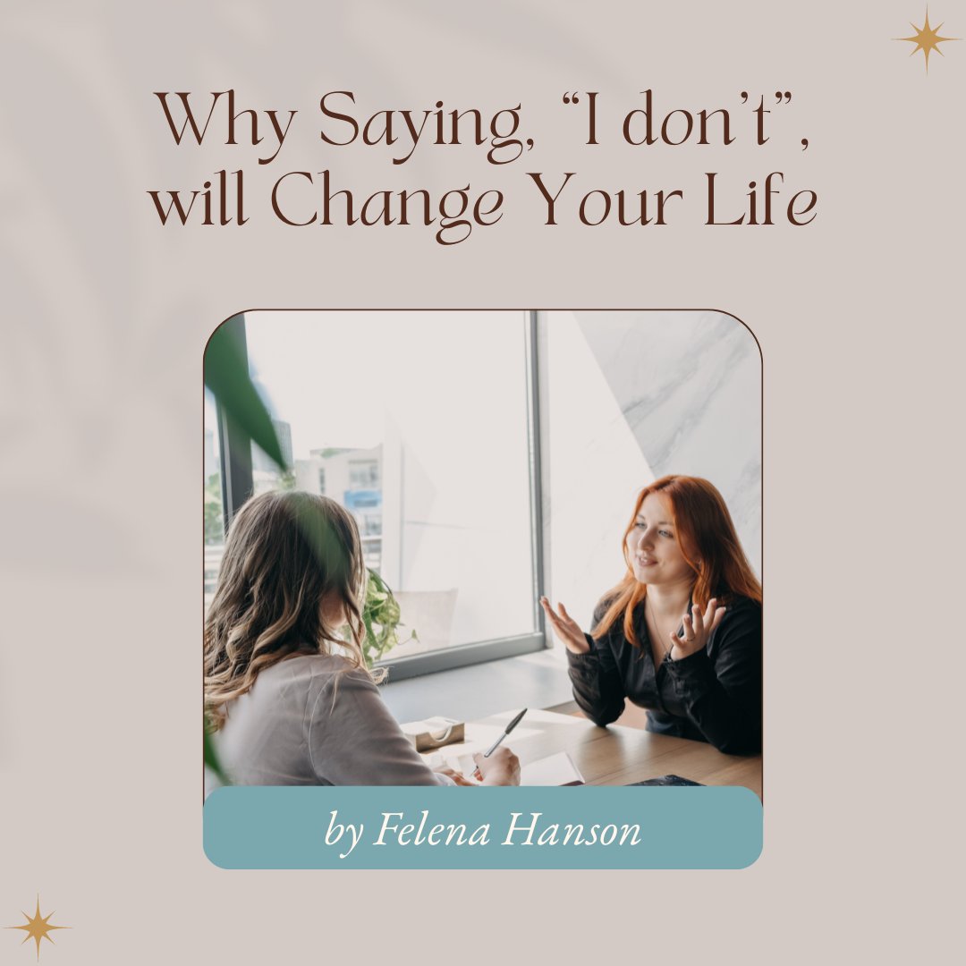 Feeling stretched thin in your entrepreneurial journey? Discover why switching from saying "I can't" to "I don’t" is a powerful strategy to enhance your personal and professional boundaries. loom.ly/dXGTzT0