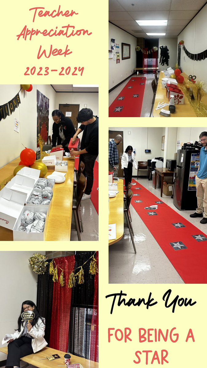 ✨Happy Teacher Appreciation Week!Kickoff with some Chick -fil A breakfast to show our gratitude for your hard work and dedication. Enjoy and know that you're valued more than words can express. Here's to an amazing week ahead! 💫 @TeamHISD <a href="/HoustonISD/">Houston ISD</a> <a href="/HISDWestArea/">HISDWestAreaSchools</a>