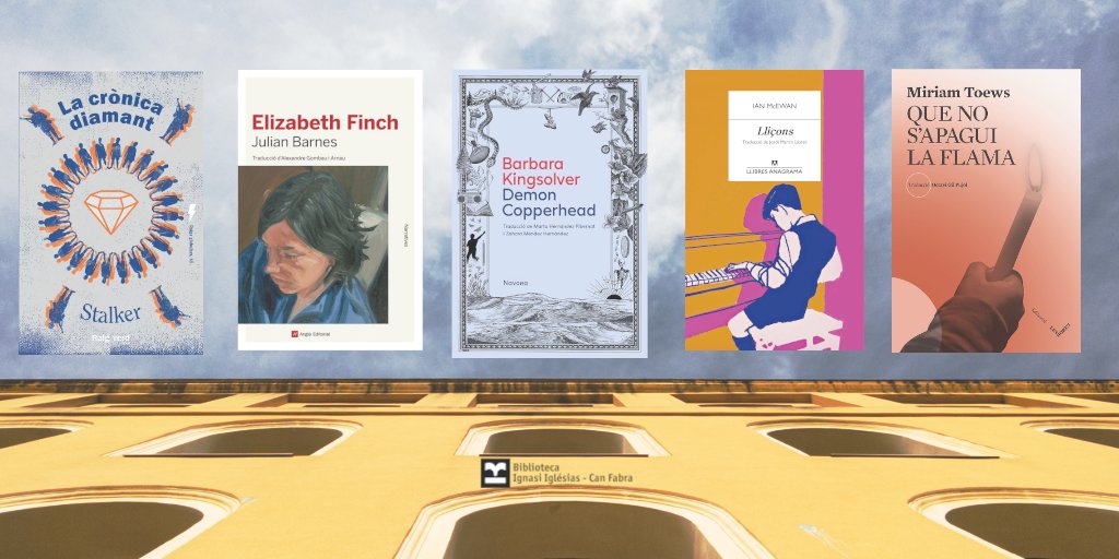 Si anéssiu a viure en una illa deserta, quina d'aquestes novetats us enduríeu?🏝️ 📚La Crònica diamant de Stalker 📚Elizabeth Finch de Julian Barnes 📚Demon Copperhead de @b_kingsolver 📚Lliçons d'Ian McEwan 📚Que no s'apagui la flama de @BranchMiriam