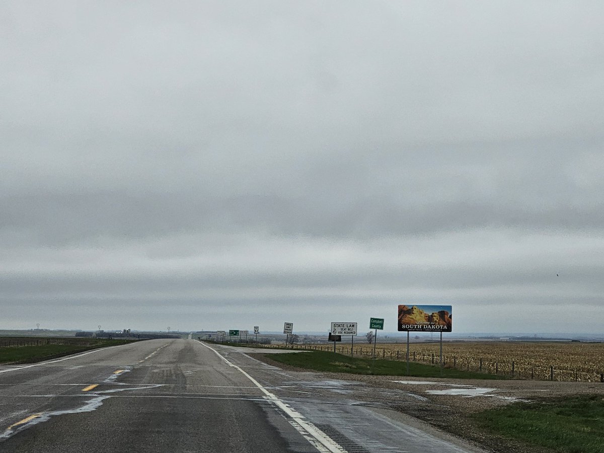 Heading into to South Dakota, hopefully leaving heavy rain behind! ##roadtrip #SouthDakota #travel