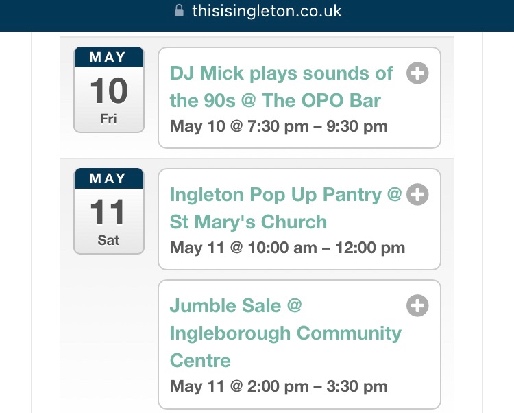 More for you to know about, whether you’re local or planning spending time in the #Ingleton area. More details on our website, here’s your taster>