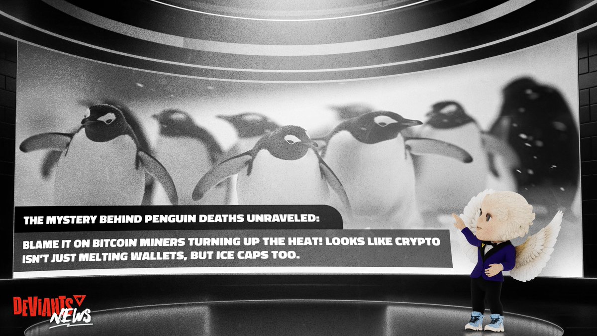 Looks like those tuxedo-clad birds are paying the price for our crypto cravings. 🐧💰