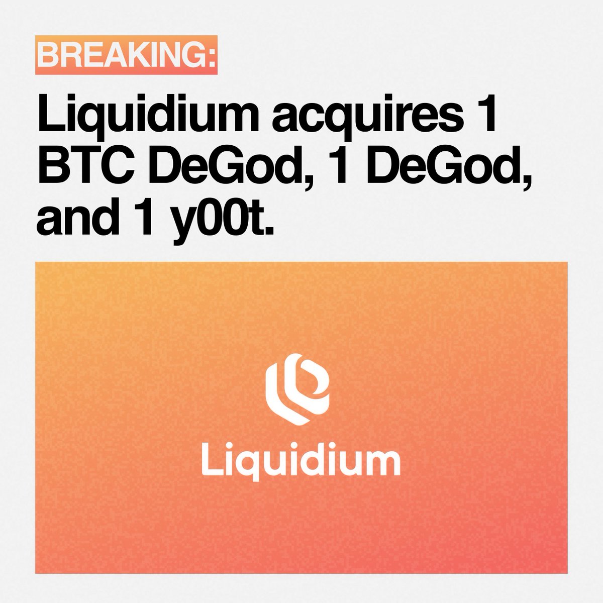welcome to de[mafia] @LiquidiumFi additionally, we are excited to announce that @delabsxyz has invested in Liquidium.