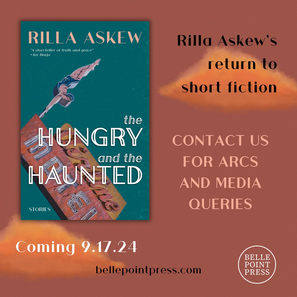 We're gearing up for the fall season with books like this remarkable collection of stories by Rilla Askew. Reach out for media queries or to get on the review list for THE HUNGRY AND THE HAUNTED: bellepointpress.com/products/the-h…