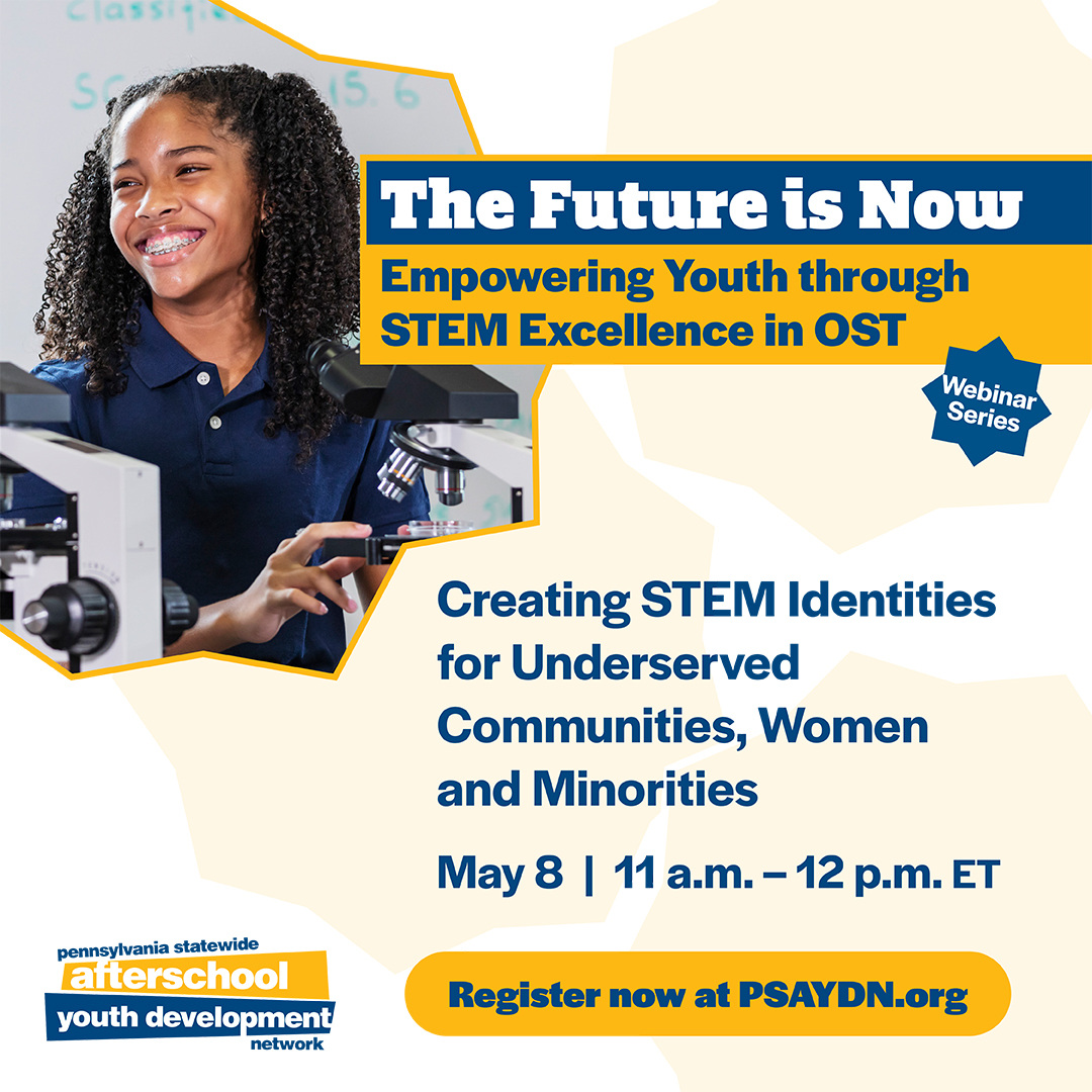 There is still time to register for “Creating STEM Identities for Underserved Communities, Women and Minorities” May 8. @CSIU16 Explore strategies to increase access & participation in STEM fields, addressing the unique challenges faced by these groups. hubs.ly/Q02vB4qT0