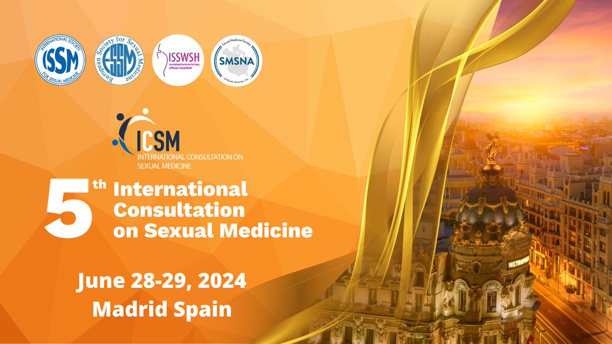 Registration is open for the ICSM! The result of the ICSM will be a final document of evidence-based medicine, complimented by vast clinical experience and our enhanced understanding of disease processes, which can impact sexual health: icsm2024.org/about/introduc…