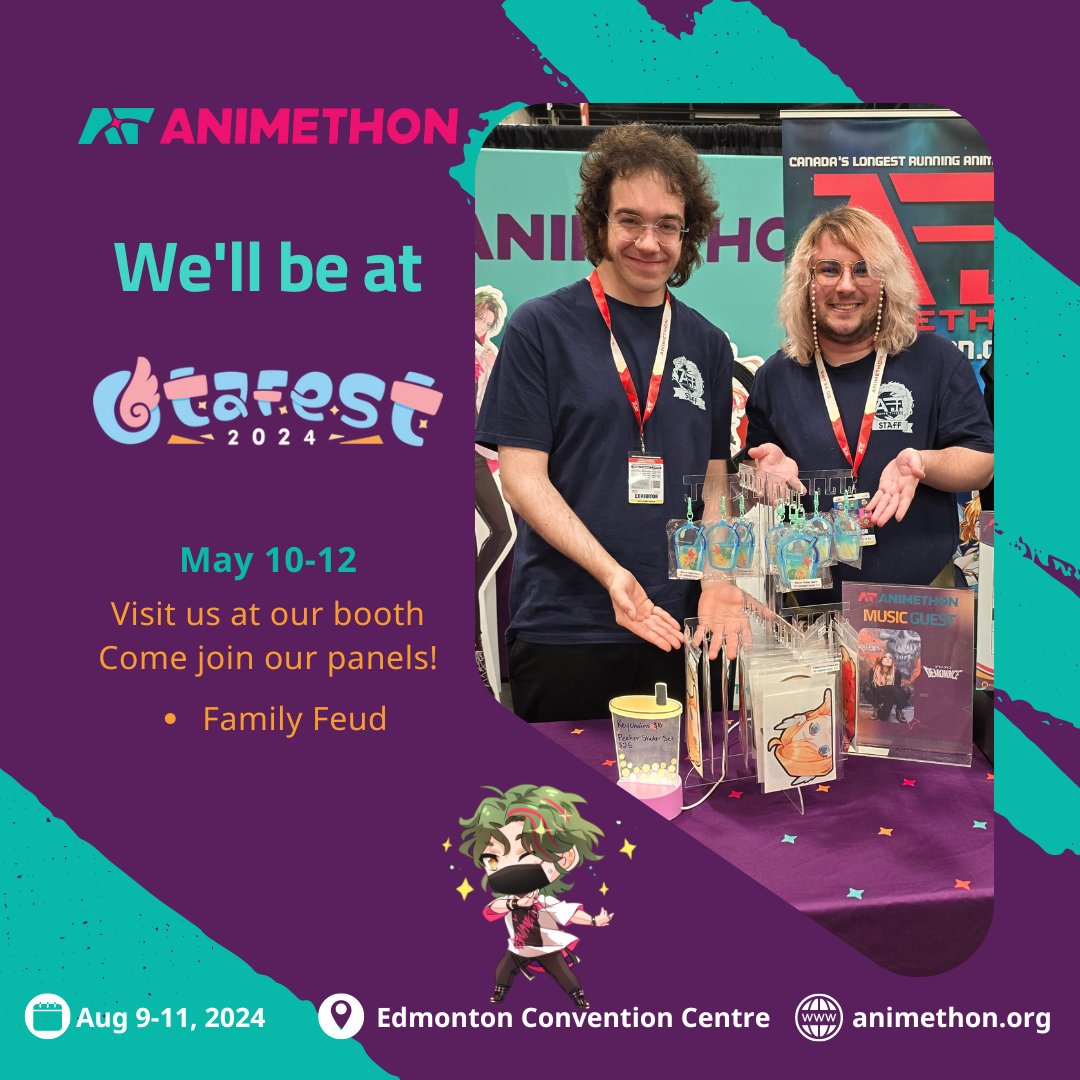 We have some very exciting things in store to reveal this coming weekend @Otafest ! Come visit us at our booth in the Exhibitor Hall pre-function area to see what secrets we are trying hard to contain! #animethon #otafest