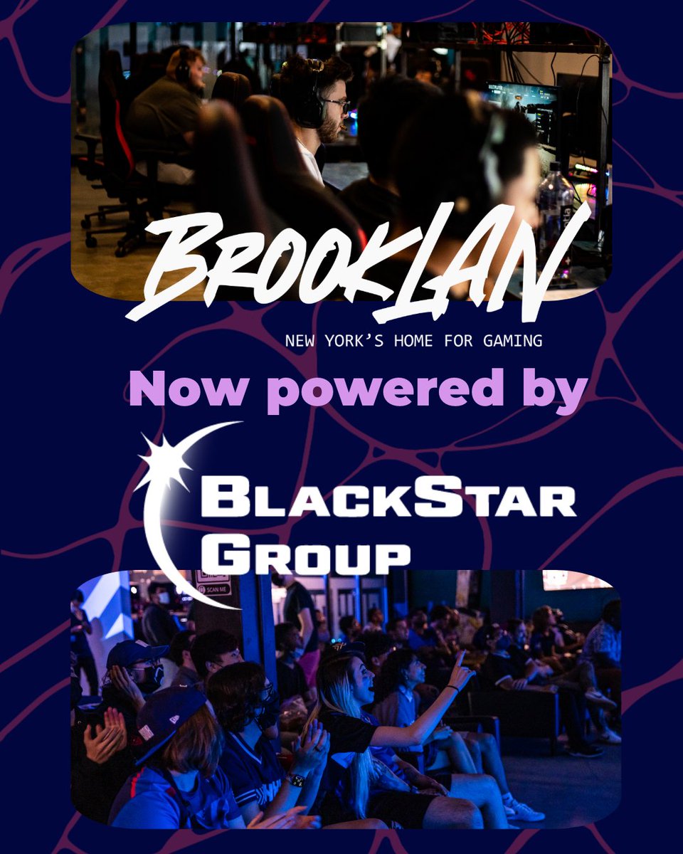 .<a href="/BrookLAN_NY/">BrookLAN</a> has leveled up their digital playing fields!
Check out New York’s premiere gaming lounge and arena and play on the pro-level, BSG-built network.