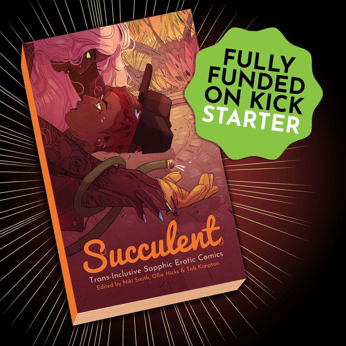 Succulent funded this weekend! 💦 🌿 Thanks so much everyone for your support. Any money we now make in the next 9 days go towards our bonus goals- paying our artists more! For every £2K over £28K, each story will be paid an extra £40 with no limit on these raises.