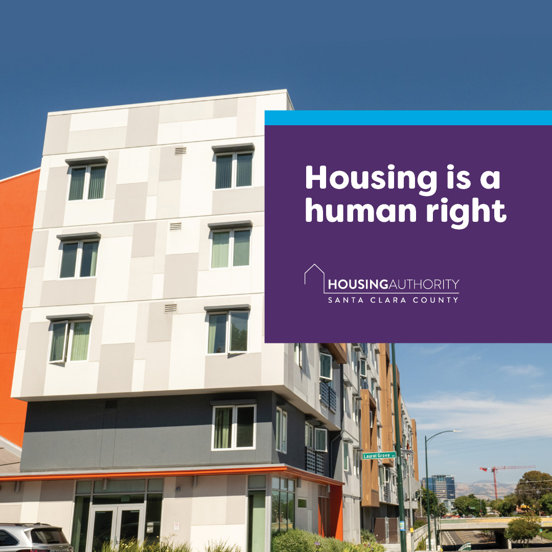 It’s #affordablehousingmonth! Santa Clara County Housing Authority owns more than 2,700 multi-family housing units to help low-income families & seniors maintain housing. Because housing is a #humanright.