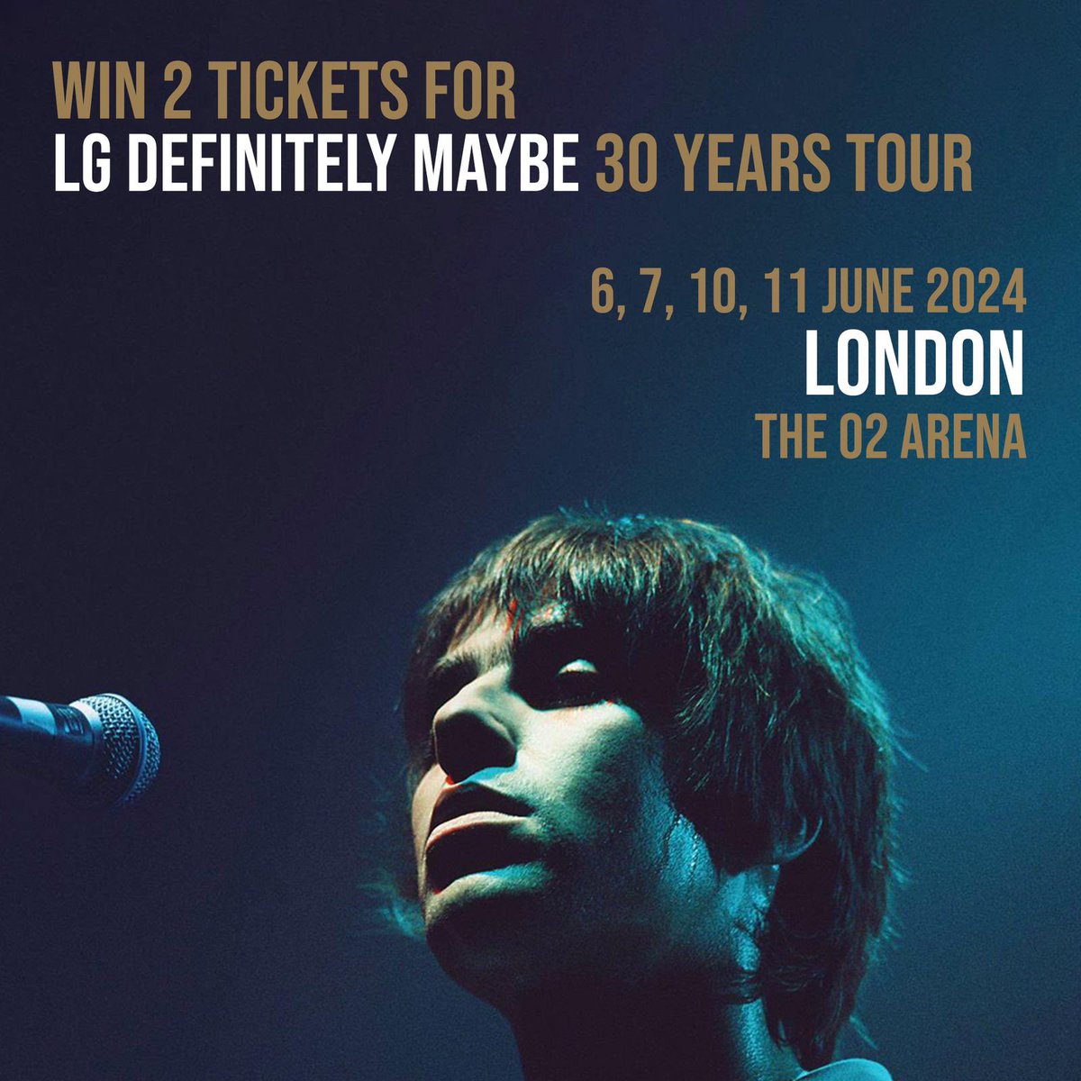 Win 2 tickets for Liam Gallagher Definitely Maybe Tour in London 🎫 To enter: - Like this post and RT - Follow us and @liamgfansclub - Tag 2 friends Good luck 🤞🏻