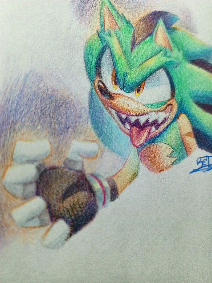 Traditional comm made for @ChaosDrives ✨ Thank you so much!! #art #sonic