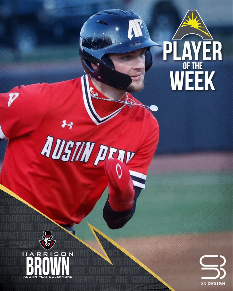 The latest #ASUNBSB Player of the Week ⬇️⚾️

🔴Harrison Brown, <a href="/GovsBSB/">Austin Peay Baseball</a>

📰 | asunsports.org/news/2024/5/6/…

#ASUNBuilt | #LetsGoPeay