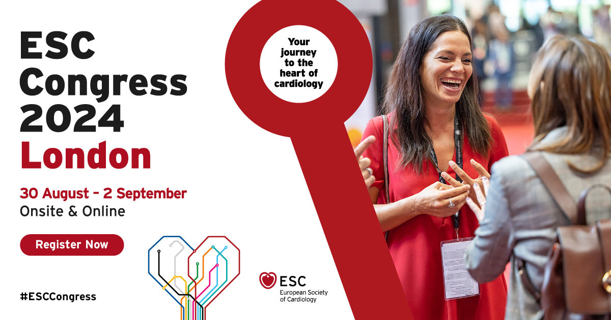 It is so nice💗💗 to read the posts from many researchers announcing their abstracts have been accepted for presentation at #ESCCongress programme – bit.ly/3vFH1Oq Congratulations🎉🎉 I’m looking forward to seeing you all! Register now👉 bit.ly/2SuZgbc