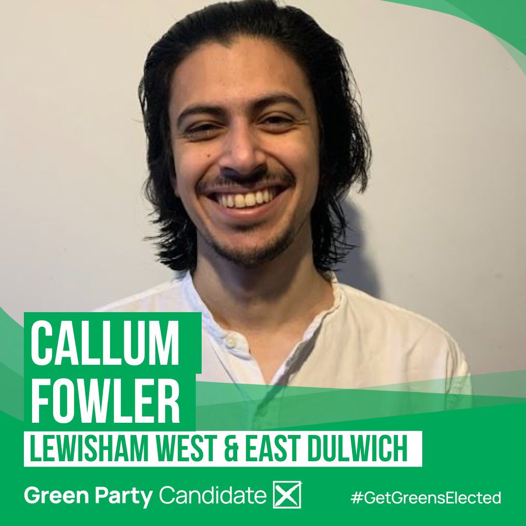 After an amazing weekend for @TheGreenParty in the local elections, I’m pleased to announce that I will be running for them at the general election! I’m thrilled to be giving people in Lewisham West and East Dulwich a vote for a fairer, safer and greener future. #VoteGreen