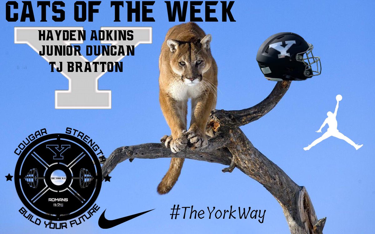 Congratulations to The Cats of the Week for week 13 @YorkRecruits @_YorkStrength