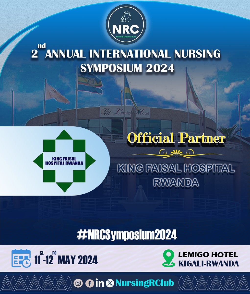 🚨#NewPartnership🚨 📢we're excited to announce @kfaisalhospital as an official partner of #2ndAnnualInternationalNursingSymposium2024. This partnership will elevate the spirit and standards of health research and professionalism. #NRCSymposium2024 #InternationalNursesDay2024