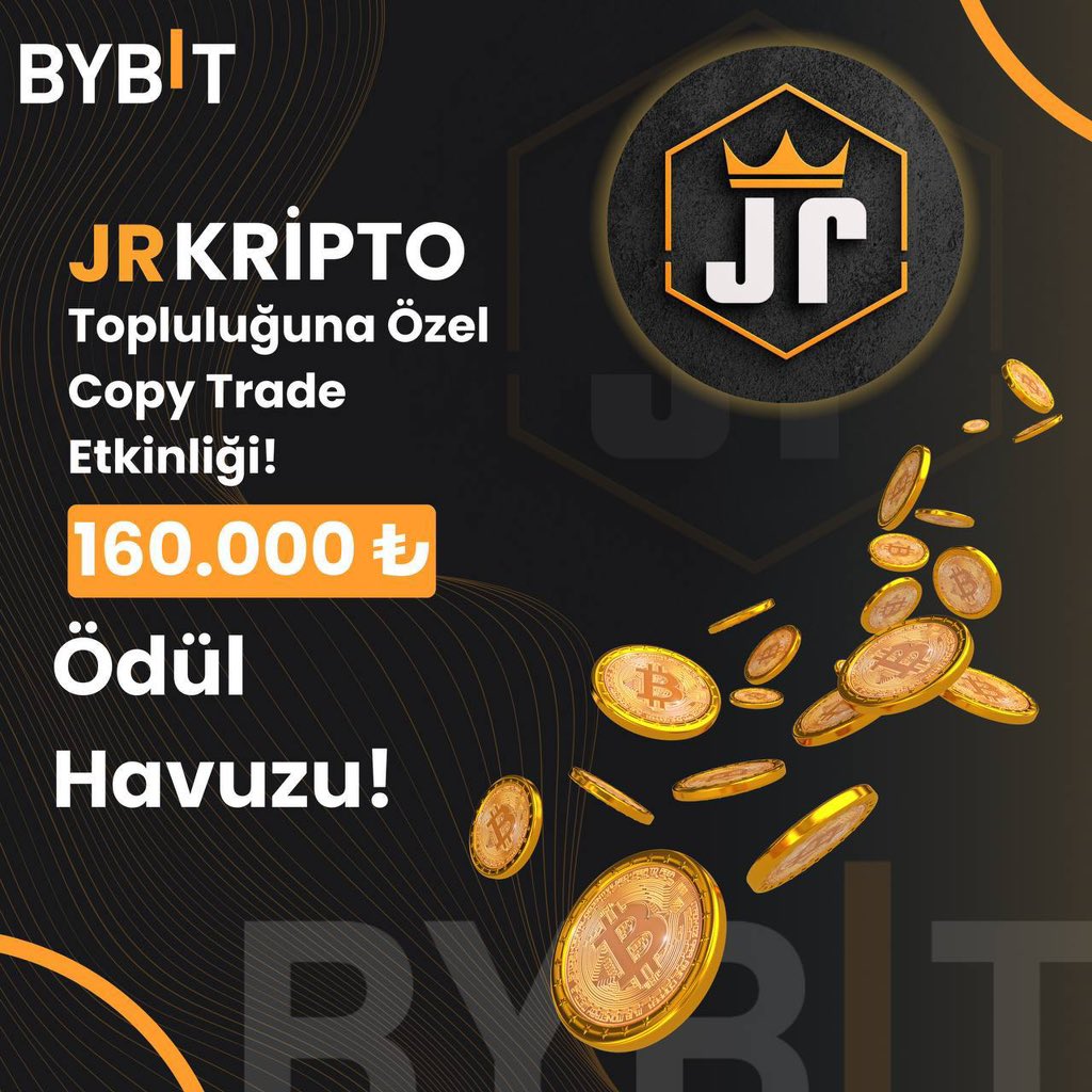 Bybit Borsası sadece JrKripto takipçilerine özel 160.000TL değerinde bir etkinlik düzenliyor.

Hızlı olan ilk 350 kişi Toplamda 160.000TL kazanır.

Ayrıntıları JrKripto VIP Telegram kanalımdan paylaştım.

Hayırlısı olsun.
