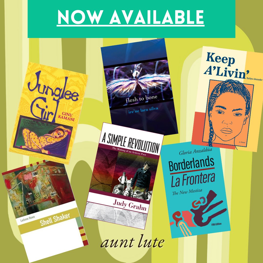 Buy our books! As many of you know, we are one of the publisher's left reeling after the SPD closure. Aunt Lute now has a temporary store setup on our website where you can purchase some of our titles. Supplies are limited! Purchase and gift books today: aunt-lute-books.square.site/s/shop