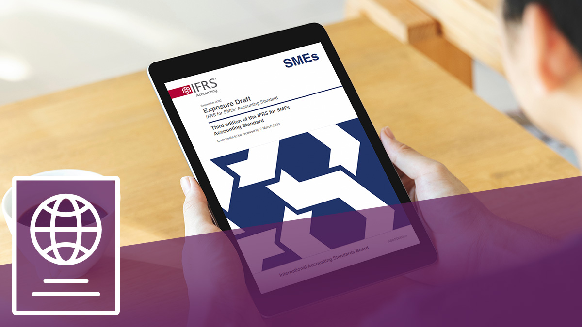 L’IASB a publié l’ES Addendum to the Exposure Draft Third edition of the IFRS for SMEs Accounting Standard, en complément de celui de septembre 2022. Répondez-lui d’ici le 31 juillet afin de contribuer à façonner les normes de comptabilité pour les PME. ow.ly/vZFW50Rw8u2
