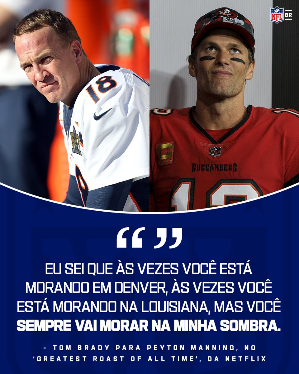 A rivalidade Manning-Brady segue quente. 🔥