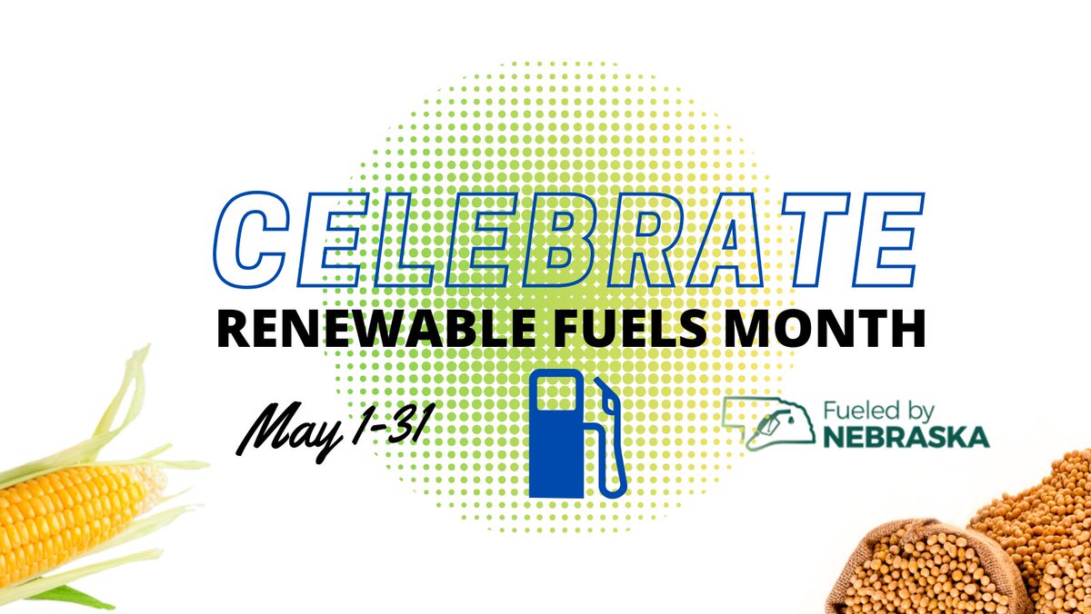It's Renewable Fuels Month in Nebraska! Fuels Nebraska, a partnership of the Nebraska Ethanol Board, the Nebraska Corn Board, and Renewable Fuels Nebraska, co-authored an op-ed about May as Renewable Fuels Month in Nebraska. bionebraska.org/may-is-renewab…