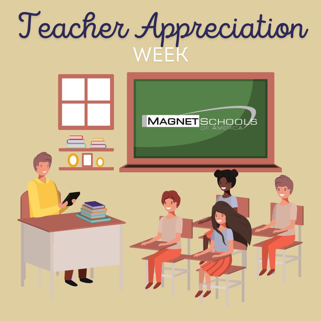 This week is Teacher Appreciation Week! 🍎 Thank you to all the Magnet School teachers who are dedicated to making an impact on their students' lives. #magnetschools