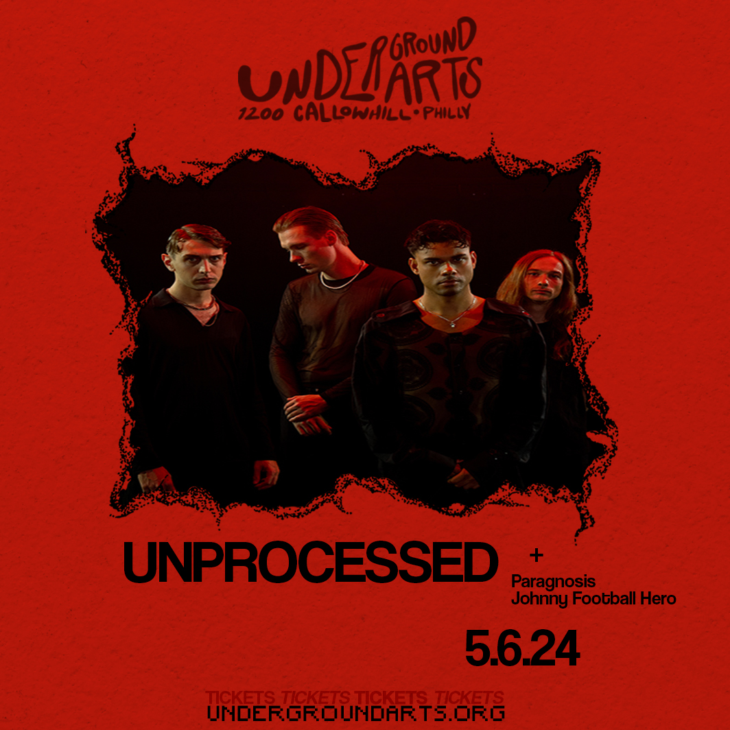 **Tonight @ UA** German metal lords @Unprocessedband bring their electrifying fusion of prog metal, experimental sounds '...and everything in between' to Philly with special guests @jfh_phl + @Paragnosismusic! ⚔️ - Tickets online + at the door : link.dice.fm/UA_Unpro24
