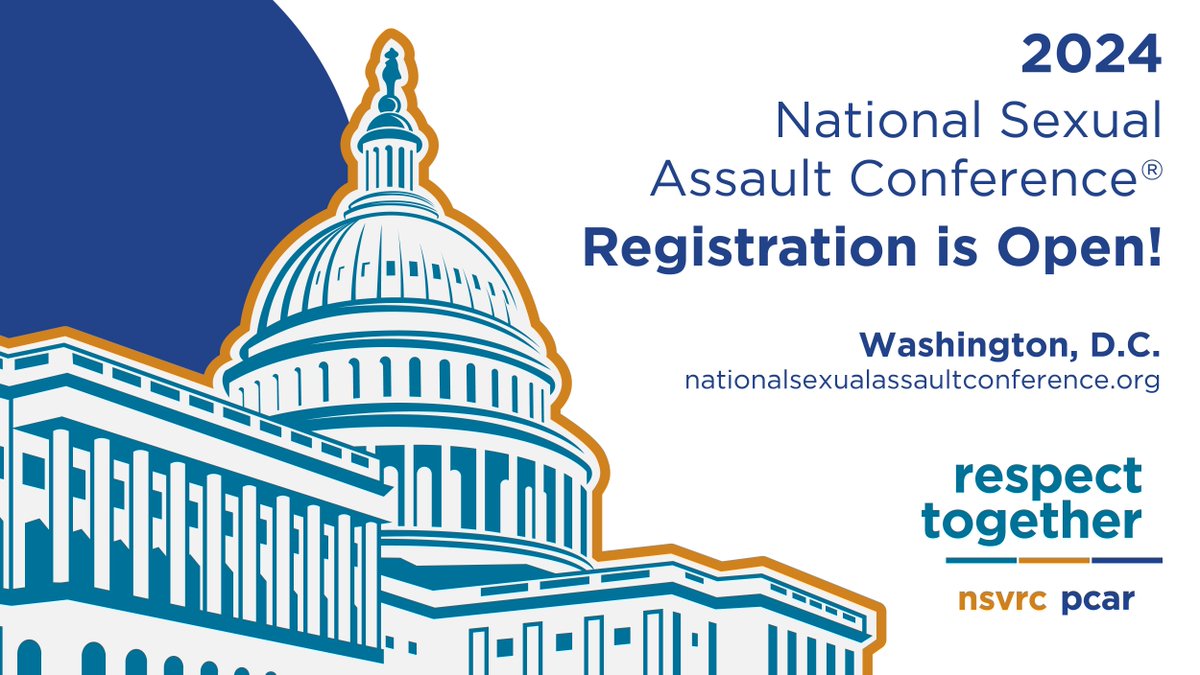 Registration for the National Sexual Assault Conference® (NSAC) is now open! Be sure to register today, and we'll see you in DC this summer! Registration Link: buff.ly/3wv0Huo