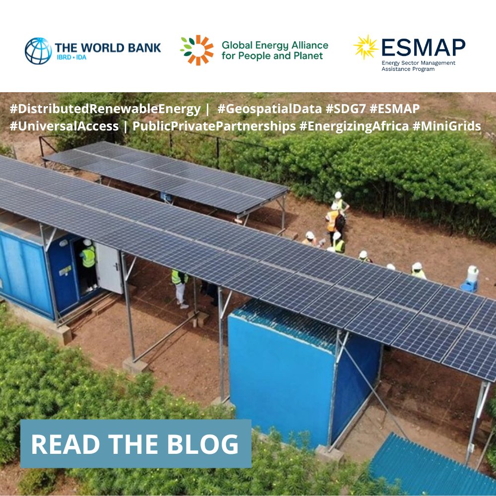 The time is now to increase collaboration & align our collective investments to accelerate the adoption of Distributed Renewable Energy #DRE in low- and middle-income countries, reaffirmed #ESMAP @WorldBank @GuangzheChen & #GEAPP @ngangaj. 🔗: wrld.bg/eX7H50Rxvhz