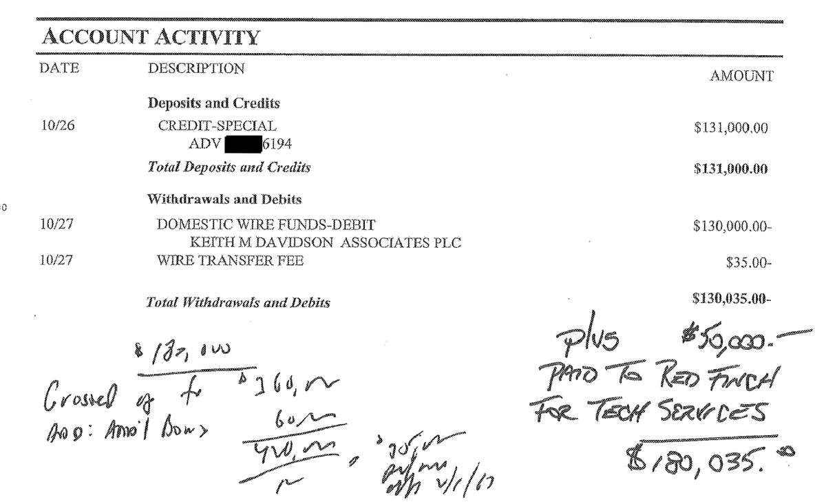 Just-released exhibits:

These handwritten notations by jailed ex-Trump Org CFO Allen Weisselberg could be described as a visualization of the prosecution's theory of the case. 

Let's break it down. 🧵