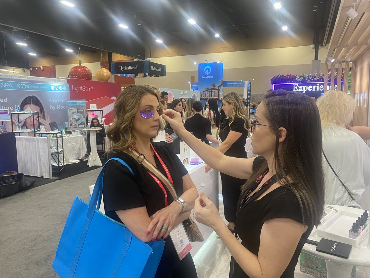Intnl. #spa gathering. #CooperSpa GM Lisa Boyle attended 2024 International SPA Association (#ISPA) Conference & Expo + learned about trending spa industry topics. She visited the Expo f/t spa products, including favs @eminenceorganic, @moroccanoil & @farmhousefresh #ISPA2024