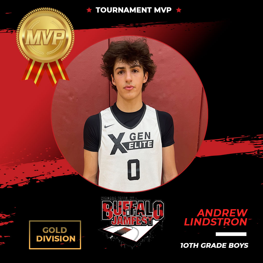 Buffalo Jamfest, 10th-grade boys gold division MVP, Andrew! @XGenElite