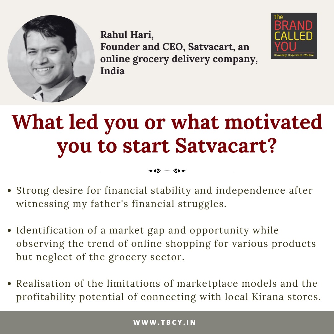 Dive into the success story of Rahul Hari, Founder of Satvacart, India's online grocery giant. Learn their unique growth approach and global expansion plans. #Entrepreneurship #OnlineGrocery

WATCH:youtu.be/FlrVmxp3wmI

@gargashutosh

WATCH:youtu.be/FlrVmxp3wmI