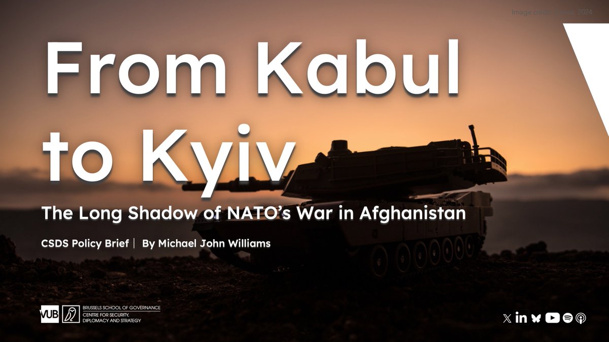 ❗️New CSDS Policy Brief❗️ 'From Kabul to Kyiv: The Long Shadow of NATO’s War in Afghanistan', by @TheOpenMike. Read now🔸 csds.vub.be/publication/fr…