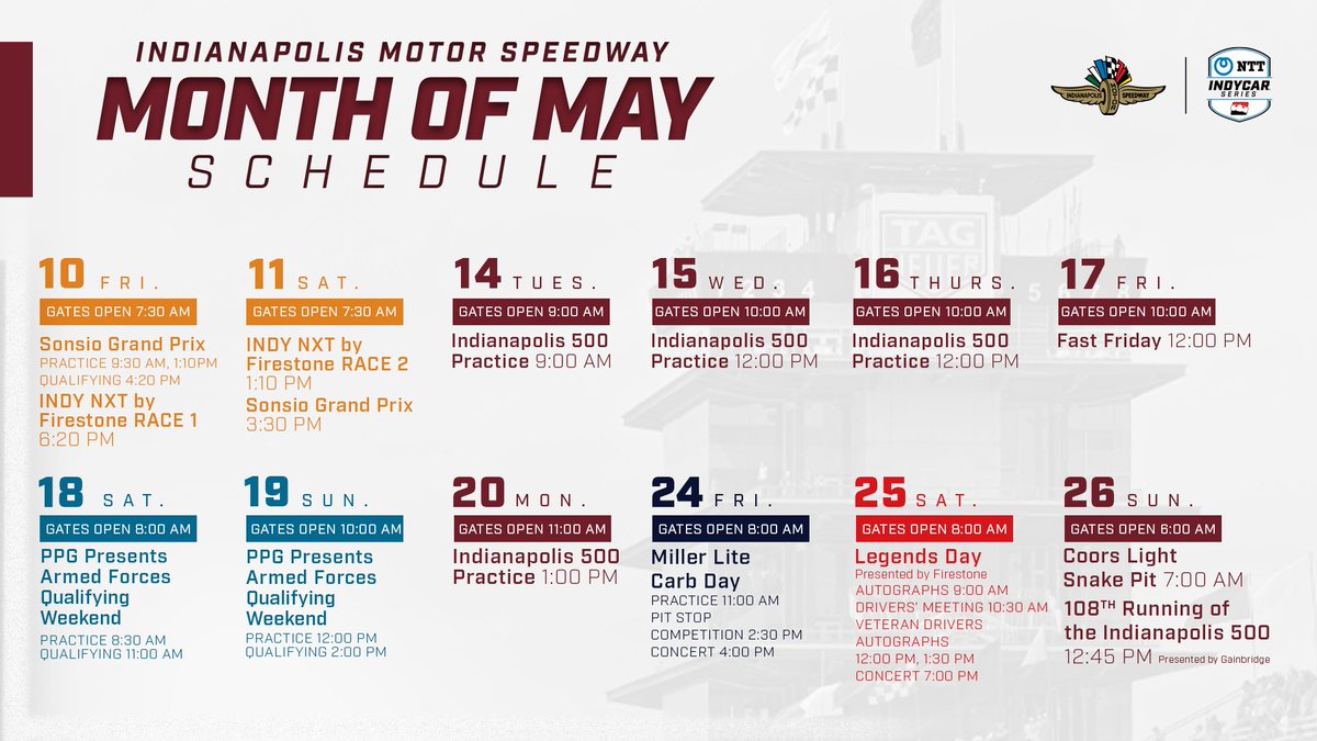 Chapter by chapter, a story that takes a whole month to tell. Are you ready? 🎟️ >>> IMS.com/Tickets #Indy500 | #IndyGP | #INDYCAR