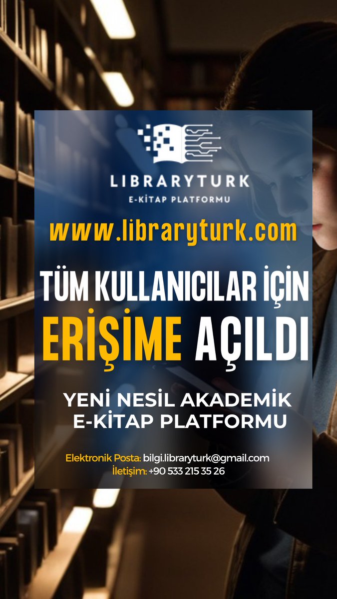 İşte O An
Bir sene boyunca sürekli üzerinde çalıştığımız Libraryturk E-kitap Portalı;  9000+ kitap ve 47 Akademik Yayıncı işbirliği ile Türkiye'nin hizmetine açıldı.
