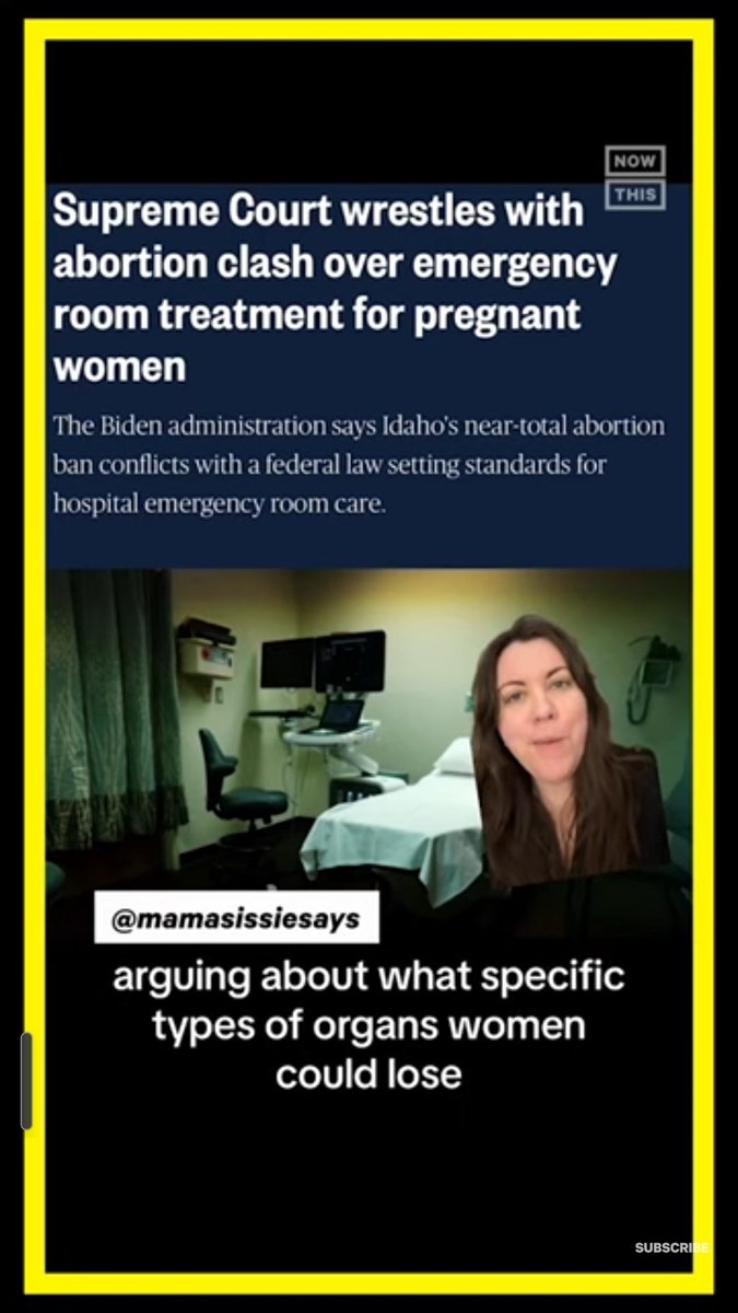 Today's court was an argument about what organs it's OK for women & girls to lose while dying because the Republicans in Idaho won't allow abortion procedures 
youtu.be/F57-JWdIZTg?si…
#GOPWarOnWomen #abortionrights #AbortionIsHealthcare