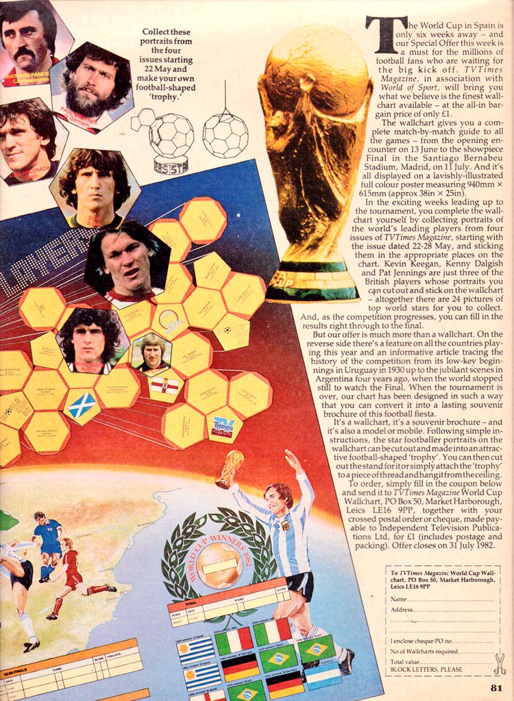 TV📺6/5/82 ITV 
4.20:Here's Boomer 4.50:Little House on the Prairie 5.45:News 6.5:Crossroads 6.30:Regional News 7.0:Emmerdale Farm 7.30:Spooner's Patch 8.0:Falcon Crest 9.0:Janet and Company 9.30:TV Eye 10.0:News 10.30:Clubland