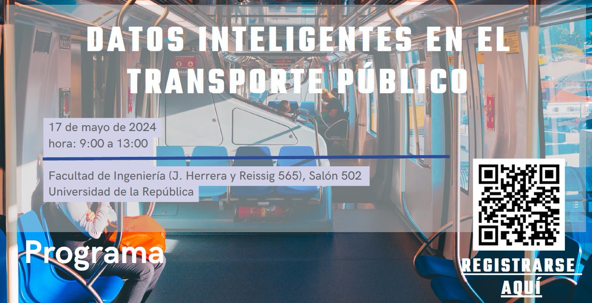 Difundimos Seminario: "Datos Inteligentes en el transporte público"

Más info: pedeciba.edu.uy/es/noticia/sem…