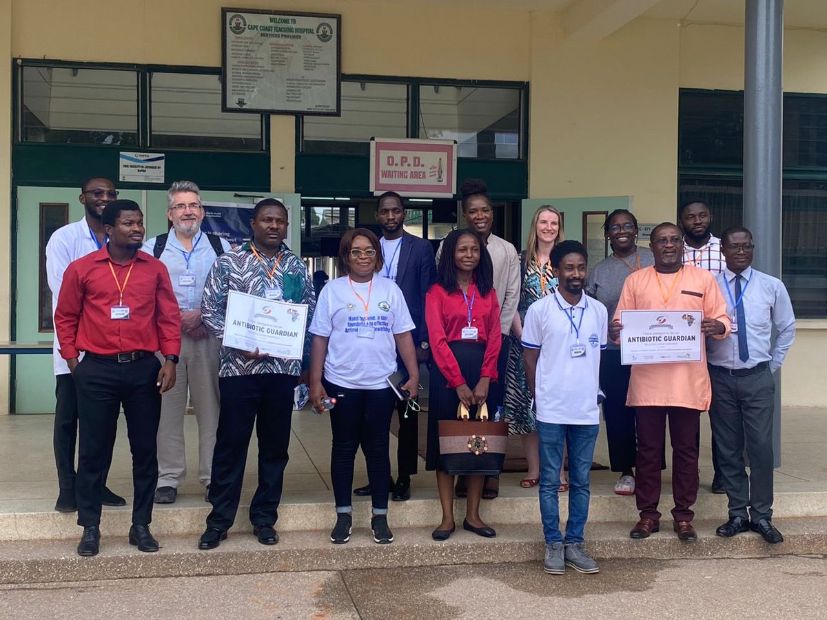 Delighted to have been welcomed by the CEO and AMS team at Cape Coast Teaching hospital today. Lots of great work on show! #GhanaSAPG #cwpams @Frankerr1F @raseaton66