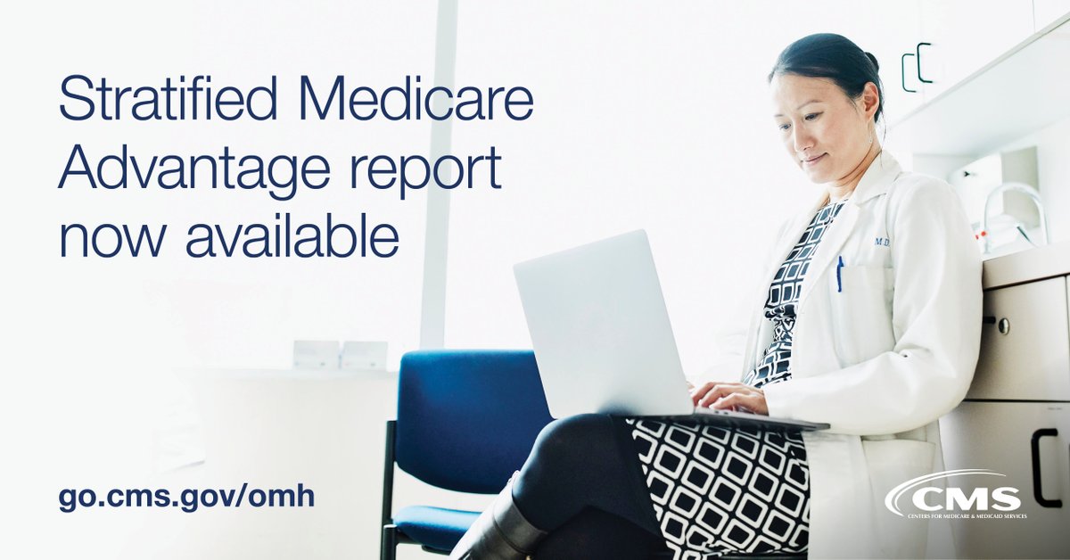 Looking for the latest #HealthDisparities data?
 
Our new report highlights differences in the clinical care experiences of those enrolled in Medicare Advantage. Explore the #Data and insights here: go.cms.gov/4b7HApi