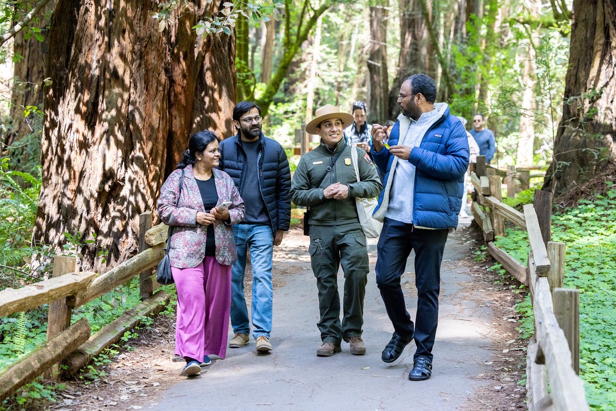 While in the #SanFrancisco Bay Area, the 2024 Goldman Environmental Prize winners visited @MuirWoodsNPS. 🌲 It was a delight to share our California native antiquities with environmental leaders from around the world. 💚 Thank you for hosting us, @NatlParkService! #GoldmanPrize