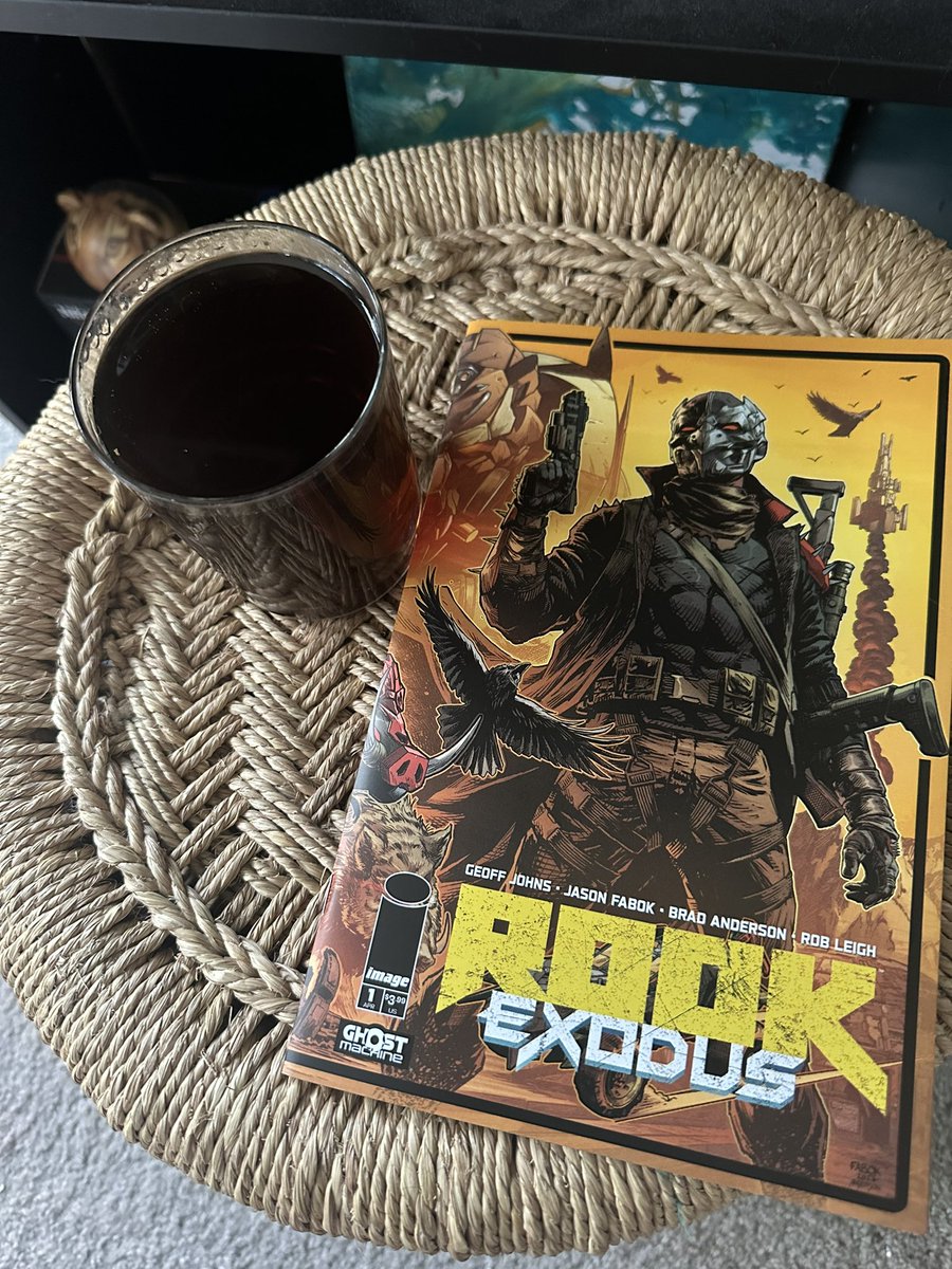 Finally had the chance to sit down with a Comic Chronicle Cocktail and read Rook Exodus! “EPIC new world that you do not want to miss!” An amazing story and beautiful art that you have to read folks. Get it at your local comic store today. @JasonFabok @ImageComics #comics