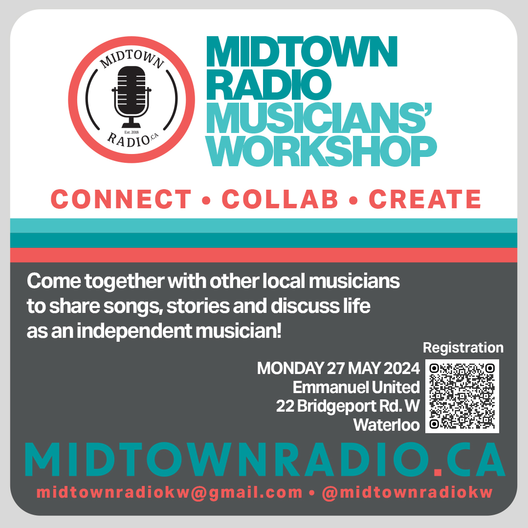 📢CALLING ALL LOCAL MUSICIANS📢

Midtown Radio is hosting its first ever LOCAL MUSICIANS' WORKSHOP! 

Come together with other musicians to share songs, stories, advice, and discuss life as a musical artist.

This is in intimate event with limited space so grab those tickets! 🎟