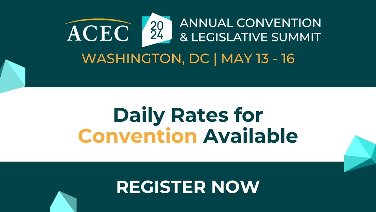 The 2024 Annual Convention is One Week Away ⏳🕛We know how hard it is to make time to attend events. The Daily Rates offer a solution, allowing you to attend one education- and networking-packed day. Learn More and Register: bit.ly/3Qym8S5