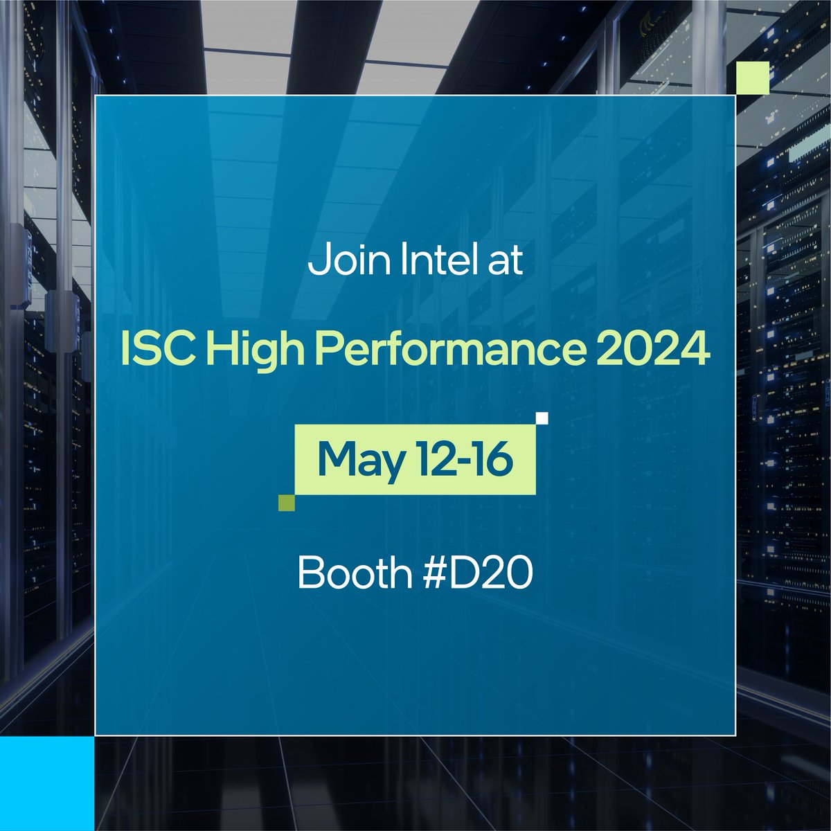intel's tweet image. #HPC and #AI advancements that accelerate the most demanding scientific workloads 💡

Join us at #ISC24 booth D20 where we’ll be demonstrating the impact of our technology. Experience live demos, meet with experts, and join us in our Special Session. intel.ly/3JS2igU