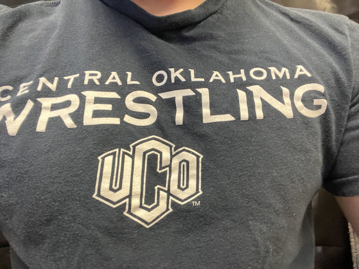 At the tag agency today with the back-to-back D2 Champs @UcoWrestling for day 6 of #WrestlingShirtADayinMay